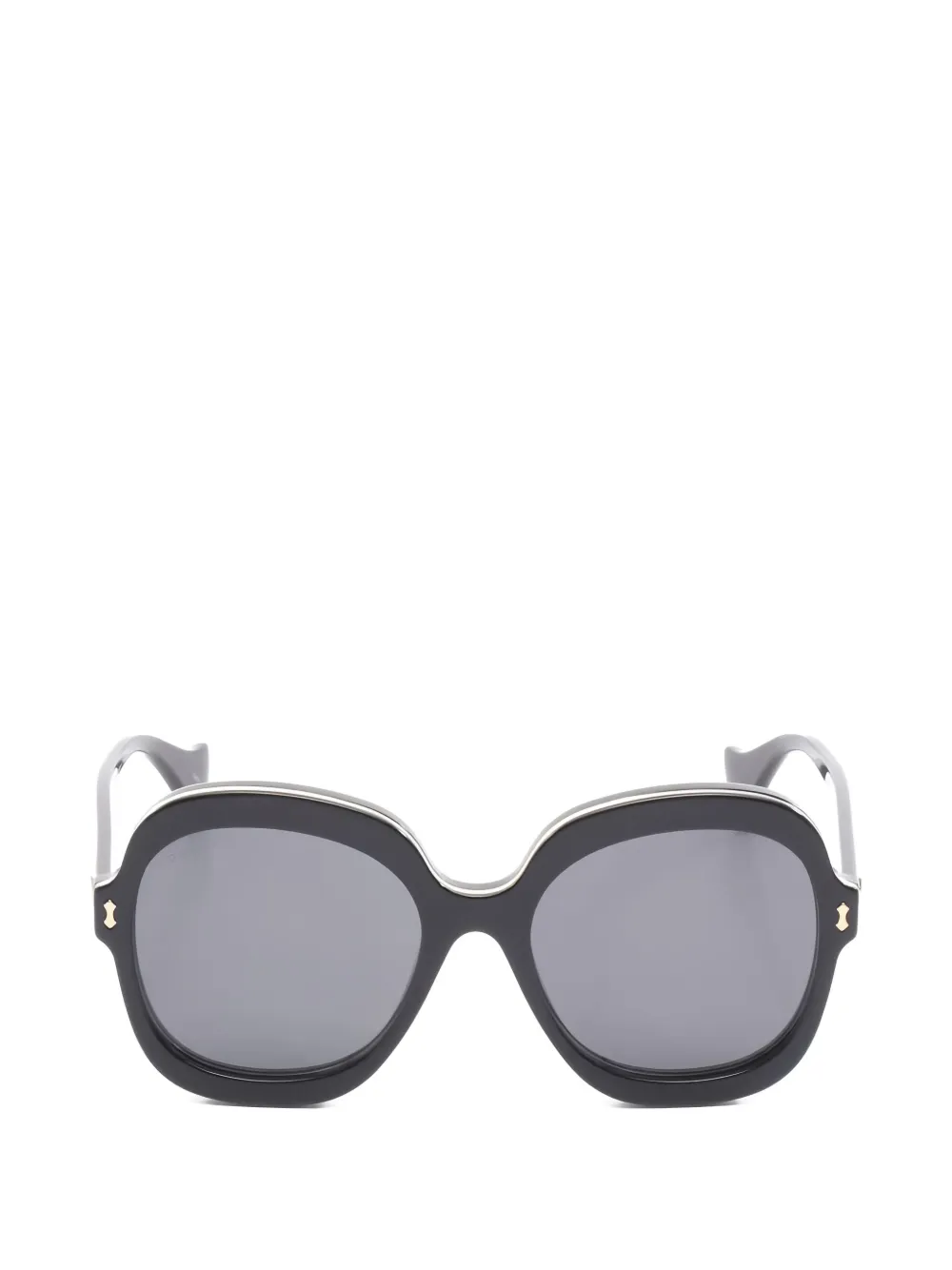 Gucci Pre-Owned 2020s round-frame sunglasses - Nero