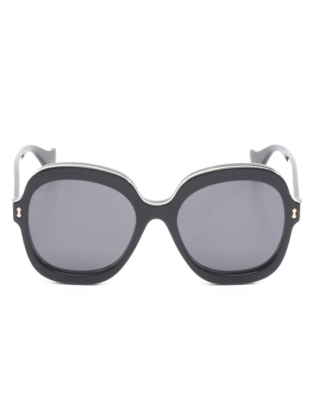 Gucci Pre-Owned 2020s round-frame sunglasses | Black | Image 1