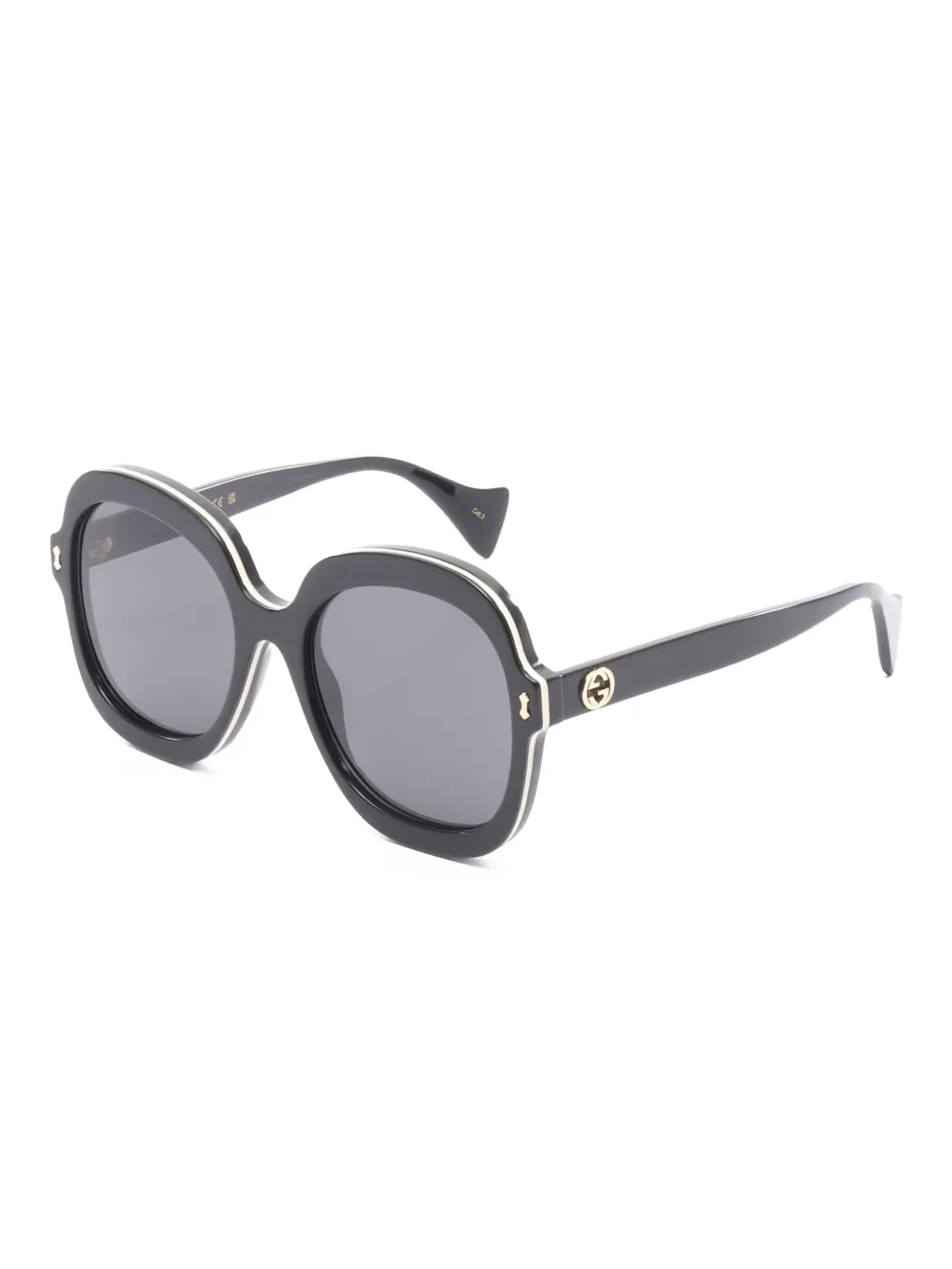 Gucci Pre-Owned 2020s round-frame sunglasses | Men | Image 2