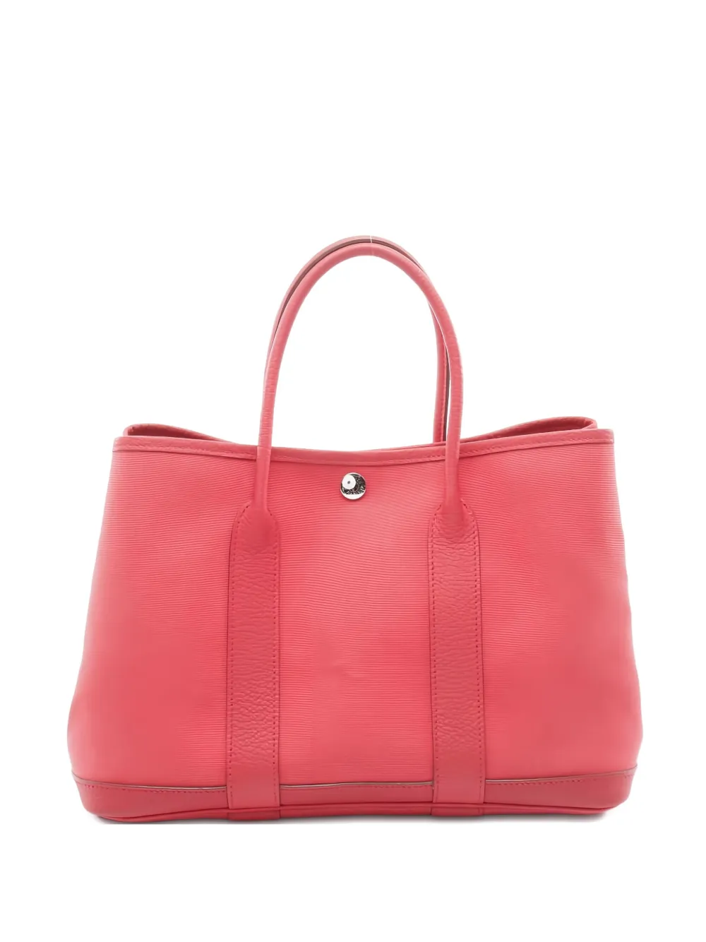 Hermès Pre-Owned 2009 Garden Party leather trim handbag | Red | Image 1