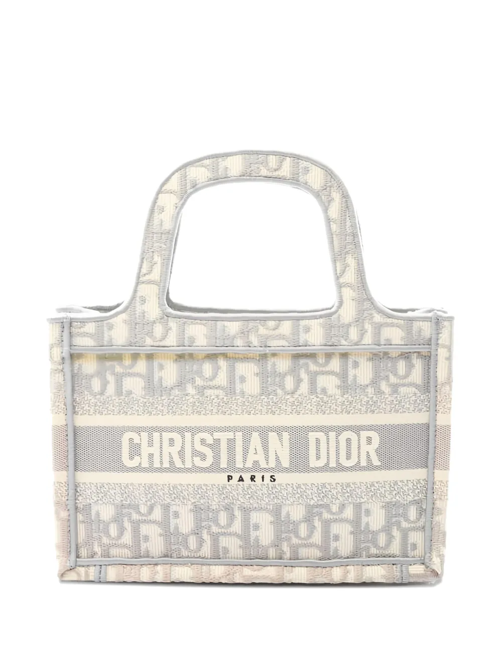 Christian Dior Pre-Owned 2000s ブック トートバッグ ミニ - ニュートラル Christian Dior Pre-Owned 2000s ブック トートバッグ ミニ - ニュートラル