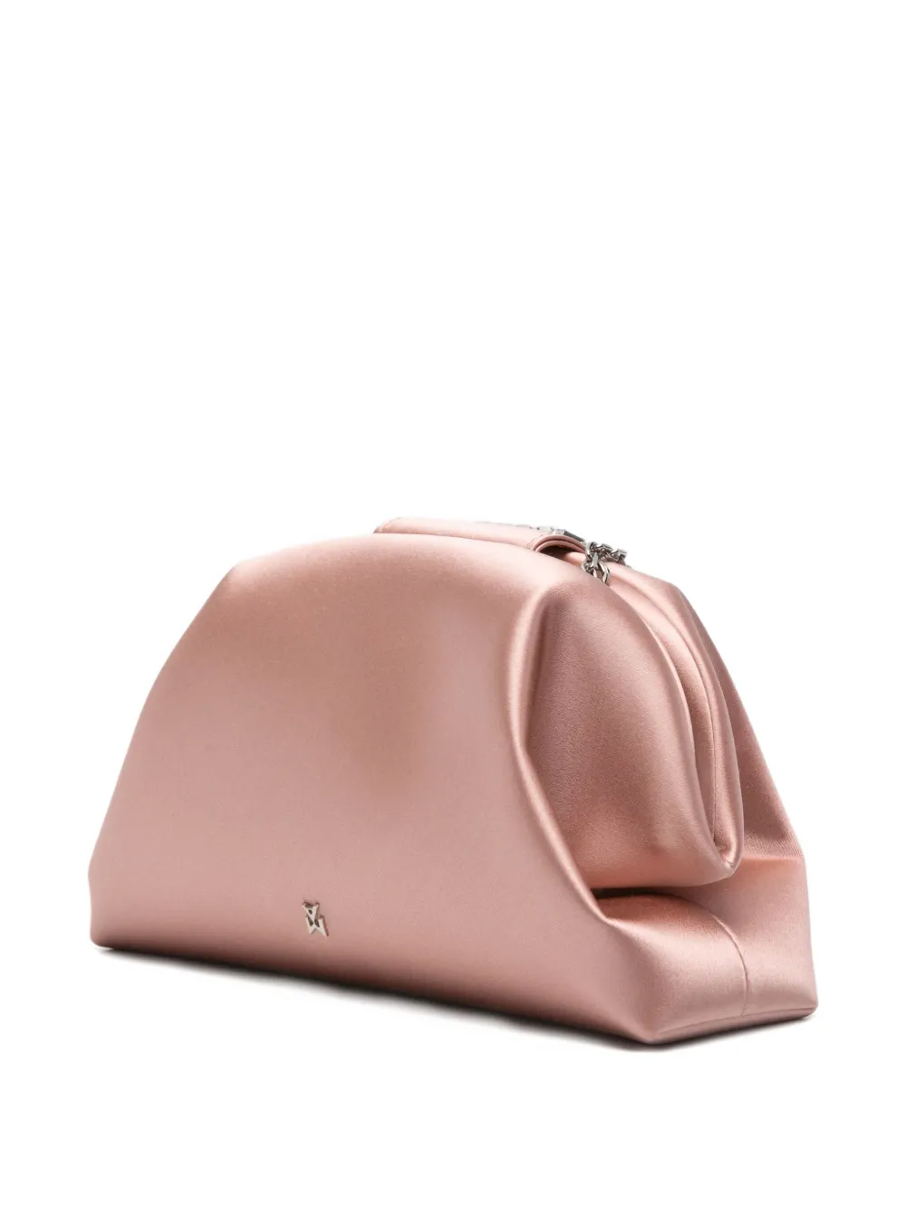 Amina Muaddi Camelia verfraaide clutch Roze