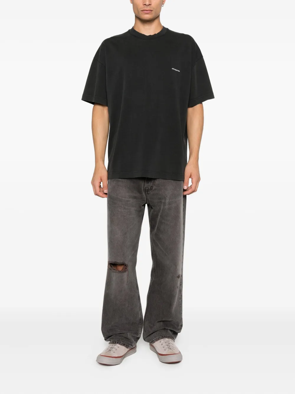 COLE BUXTON T-shirt met logo - Zwart