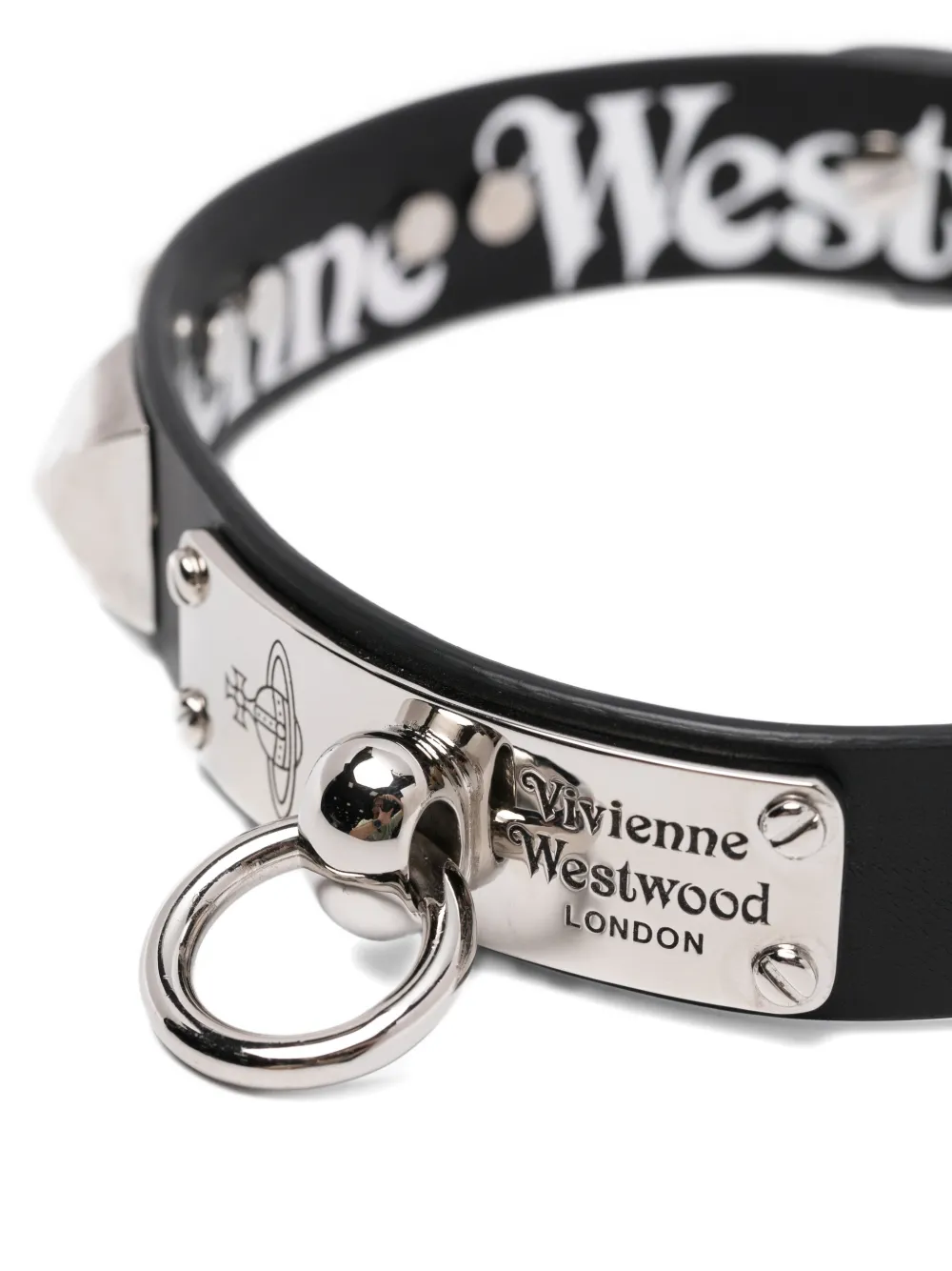 Vivienne Westwood Man. Paulo Leather Choker In Black