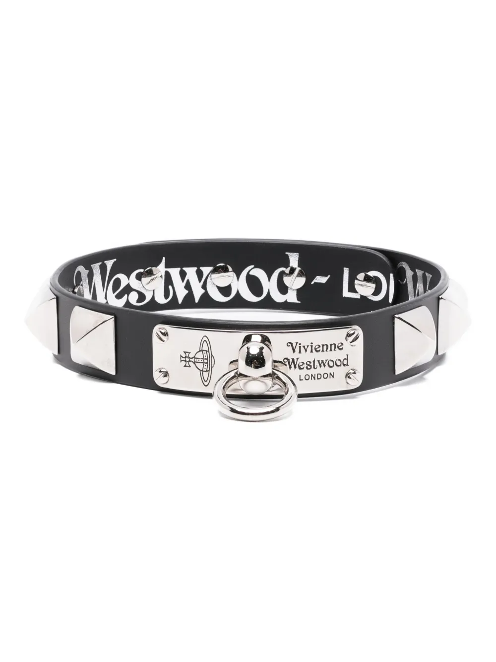 Vivienne Westwood Man. Paulo Leather Choker In Black