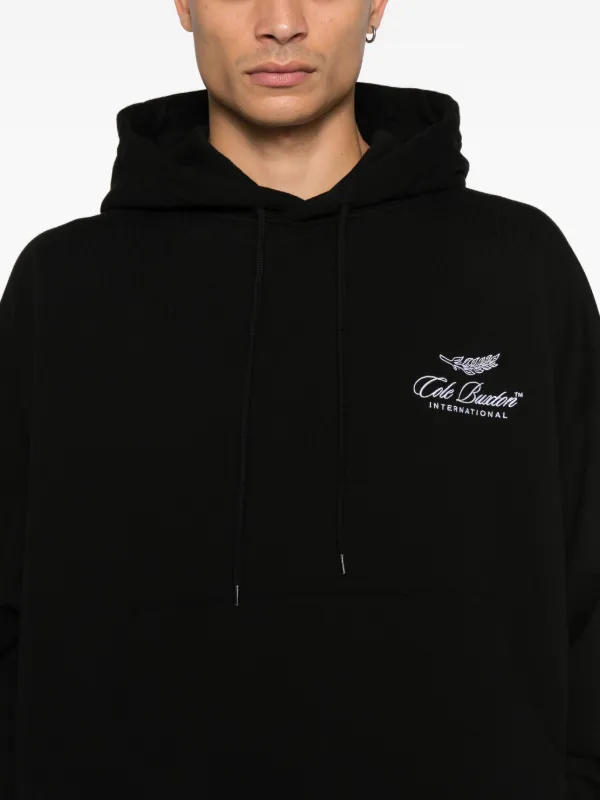 COLE BUXTON Logo Hooded Sweatshirt | Black | FARFETCH