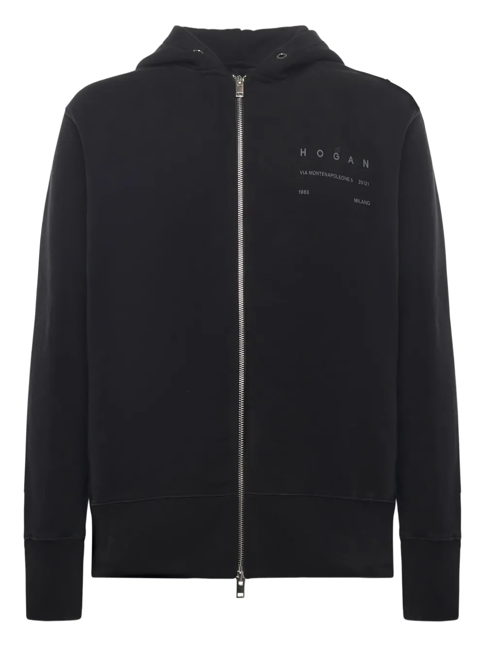 Hogan logo-print hoodie | Black | Image 1