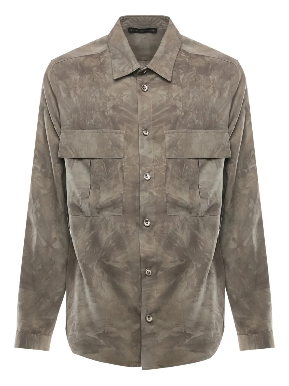 Giuliano Galiano  Kito patch-pocket button shirt | Grey | Image 1