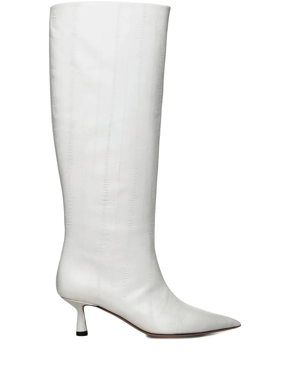 Giuliano Galiano 50mm Jane Pointed Toe Boots In White