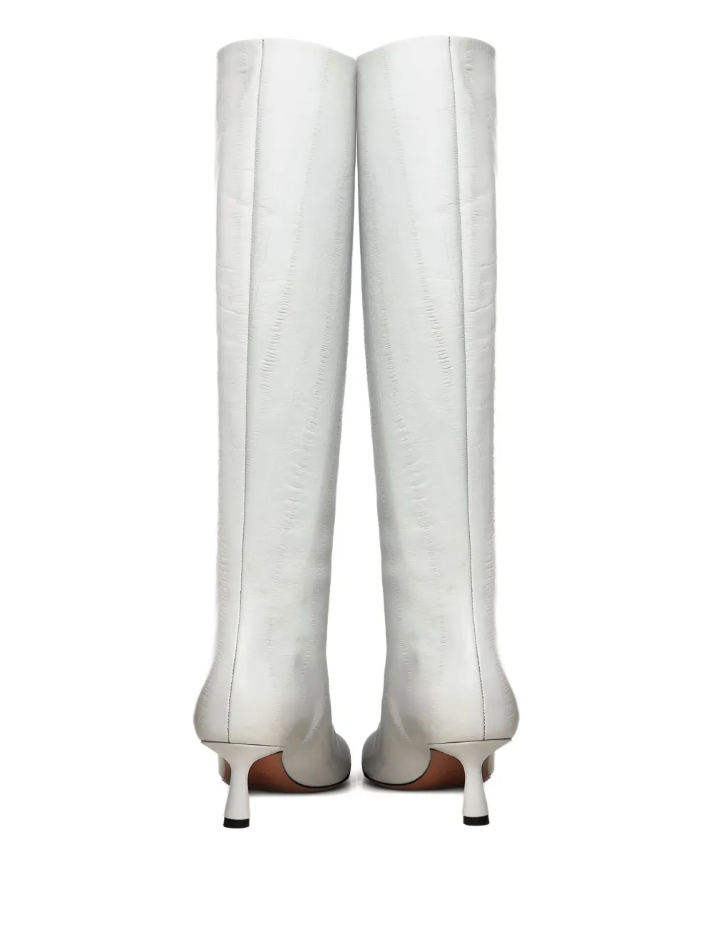 Giuliano Galiano 50mm Jane Pointed Toe Boots In White