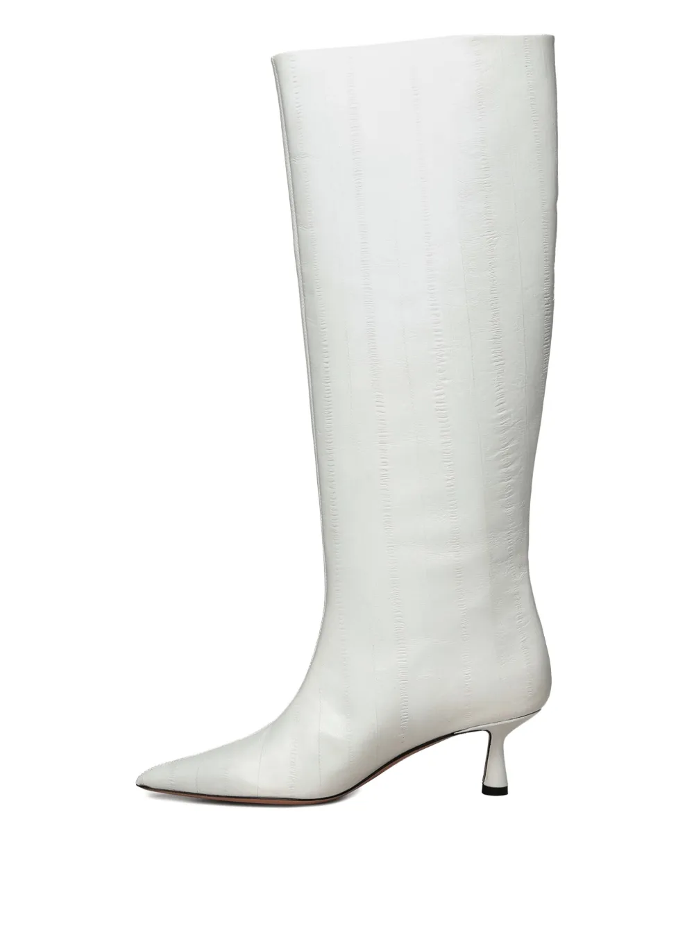 Giuliano Galiano 50mm Jane Pointed Toe Boots In White
