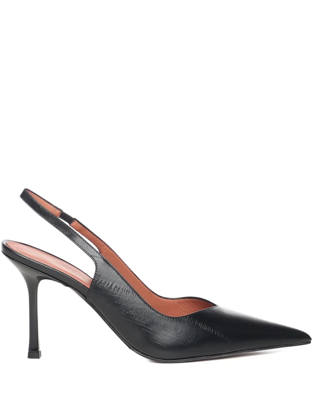 Giuliano Galiano Slingback pumps met puntige neus Zwart
