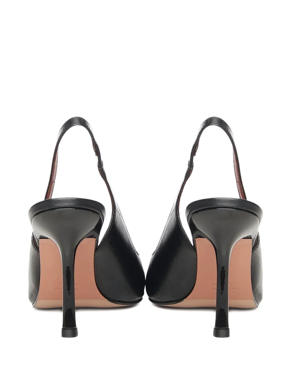 Giuliano Galiano Slingback pumps met puntige neus Zwart