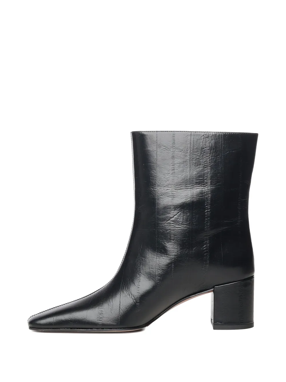 Giuliano Galiano 60 mm Stefy leren enkellaarzen Zwart