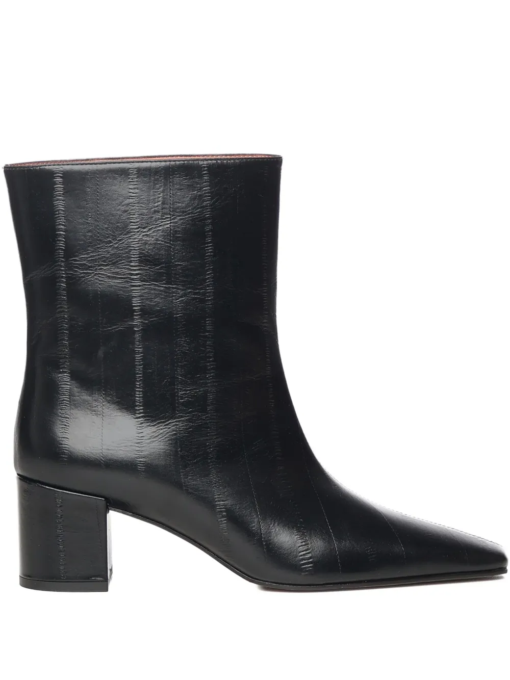 Giuliano Galiano 60 mm Stefy leren enkellaarzen Zwart