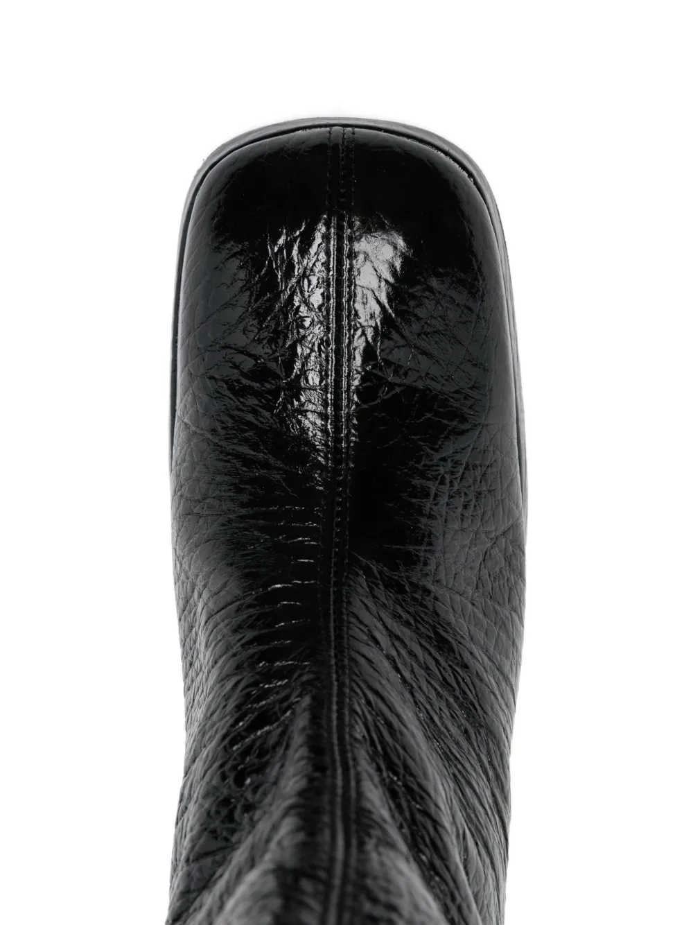 Miista 65mm Tundra grained block-heel boots Zwart