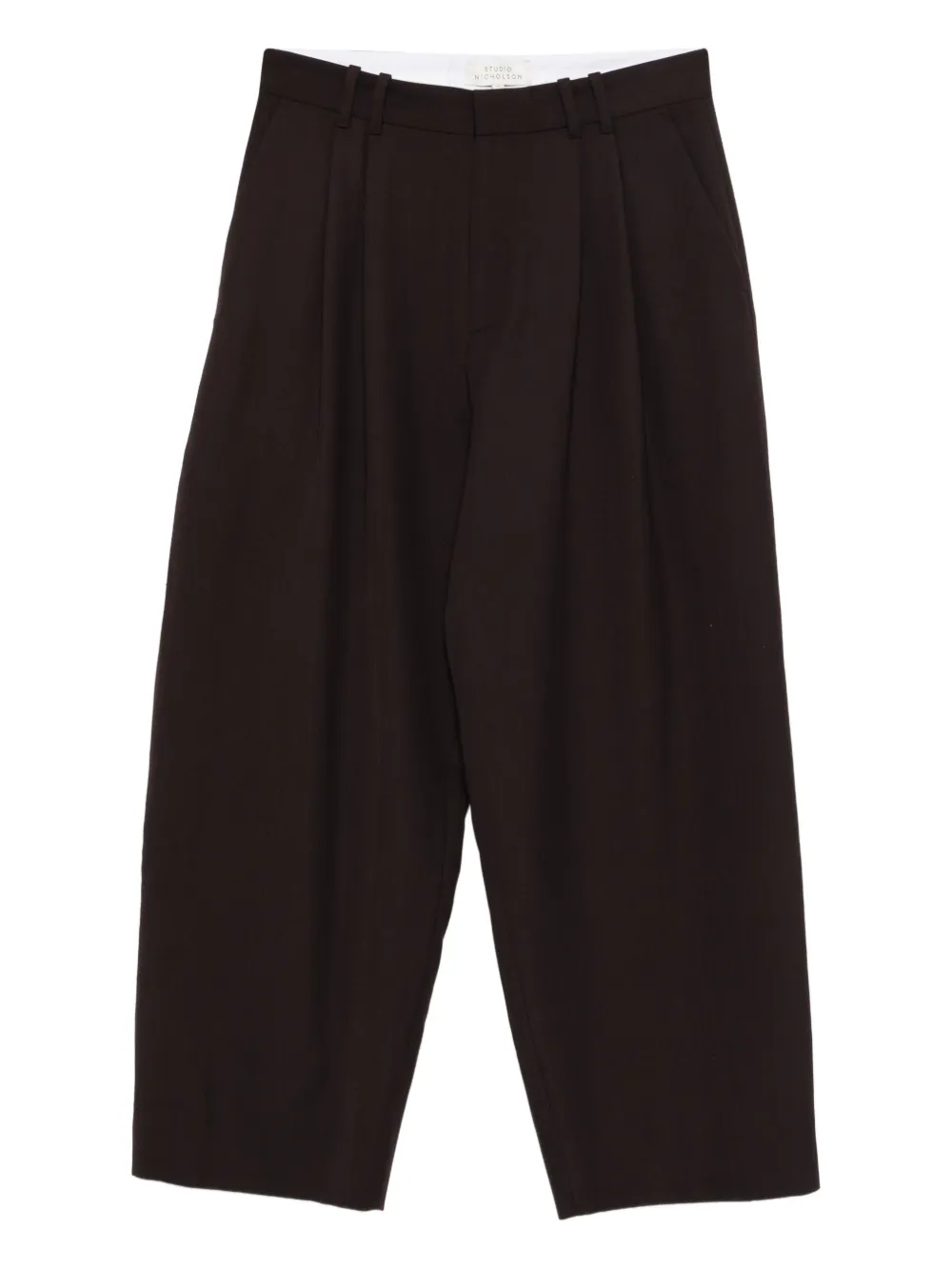 Studio Nicholson pleated trousers | Brown | Image 1