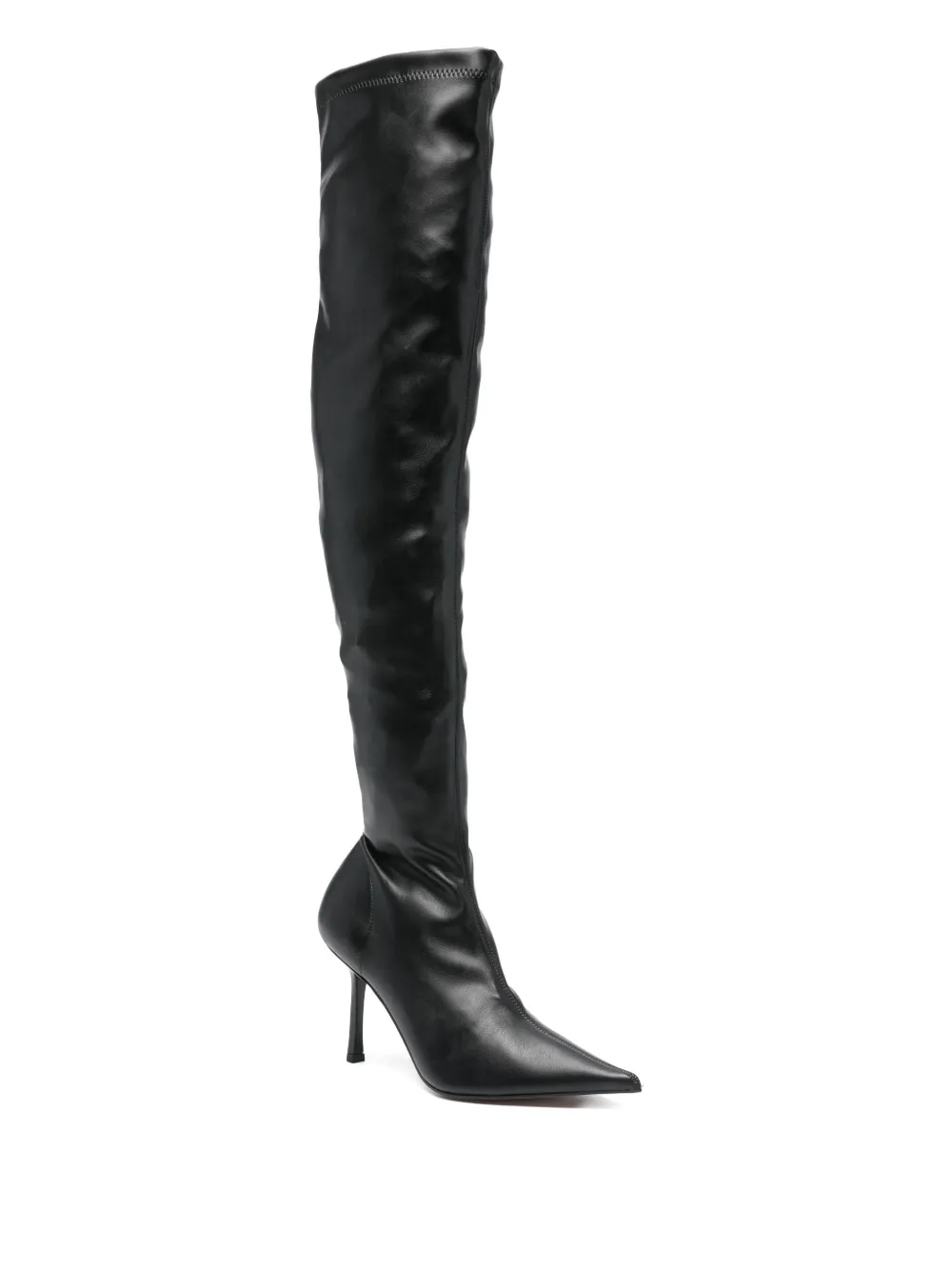 Castagna Pointed-toe Boots In Black