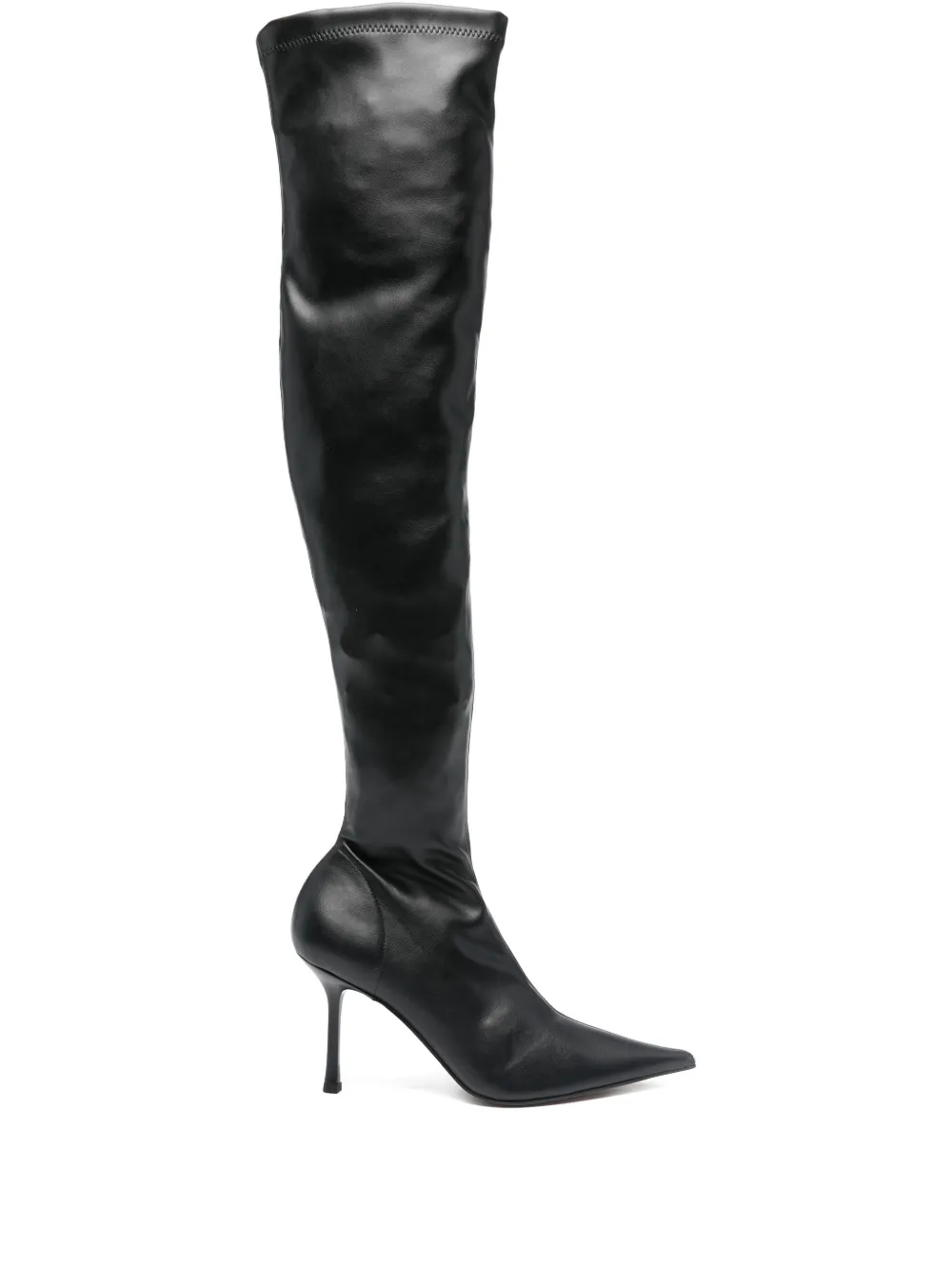 Castagna Pointed-toe Boots In Black