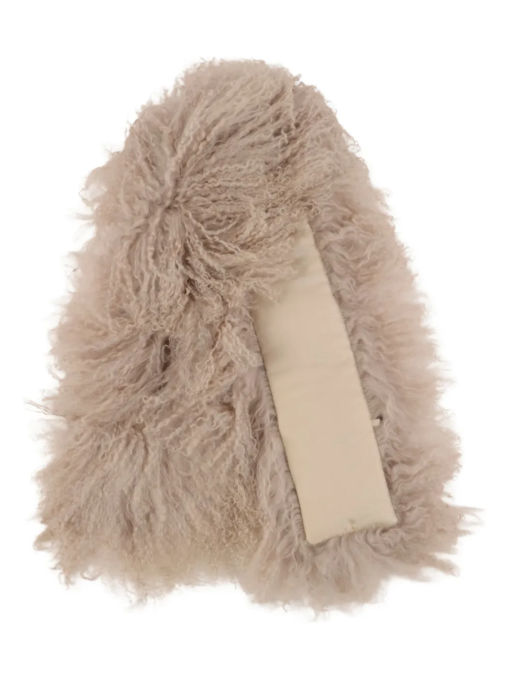 Yves Salomon Sjaal met langharig-effect Beige