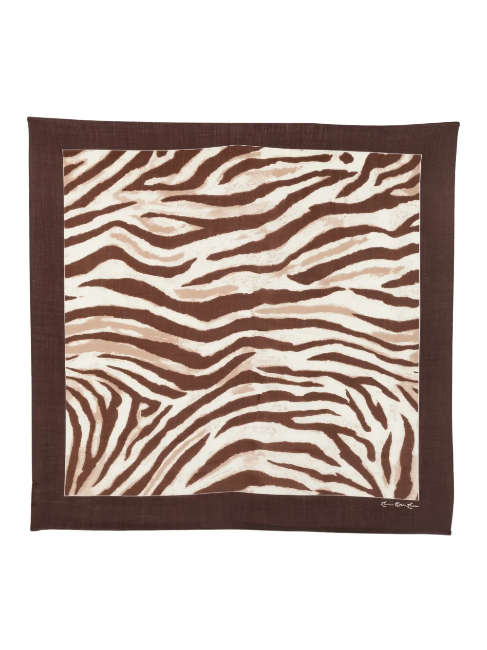 Lauren Ralph Lauren Foulard con stampa zebrata - Marrone