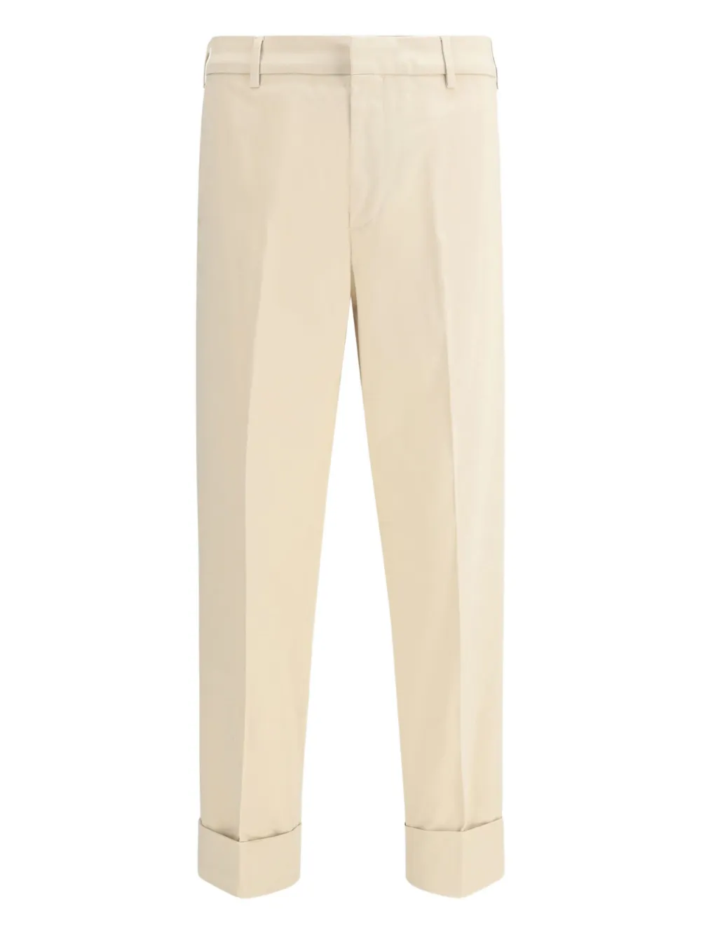 Cruna Belt-loops Trousers In Neutral