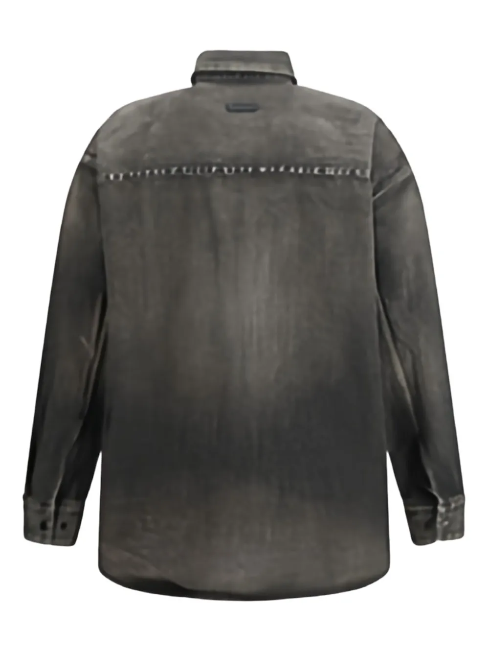 Fear Of God Men Snap Front Denim Overshirt In Brown