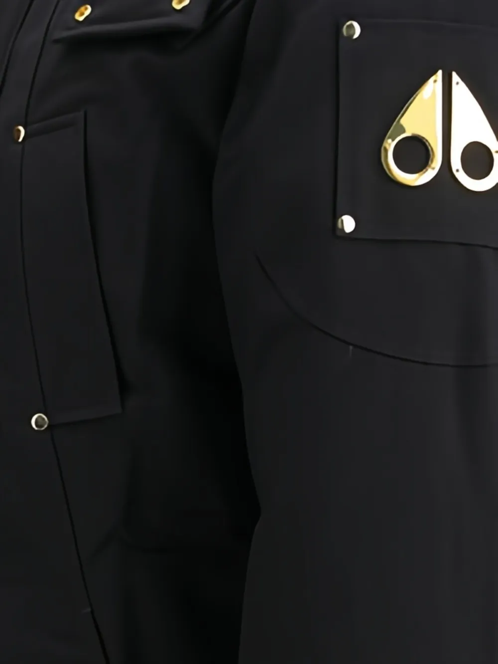 Moose Knuckles Stirling parka met capuchon en rits Zwart