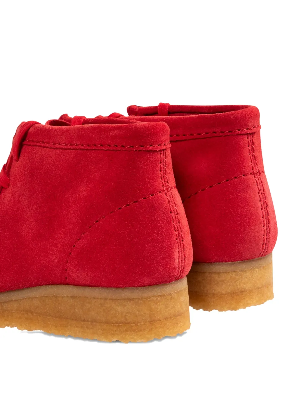 Clarks Originals Wallabee Tassel Lace-up Boots In Red