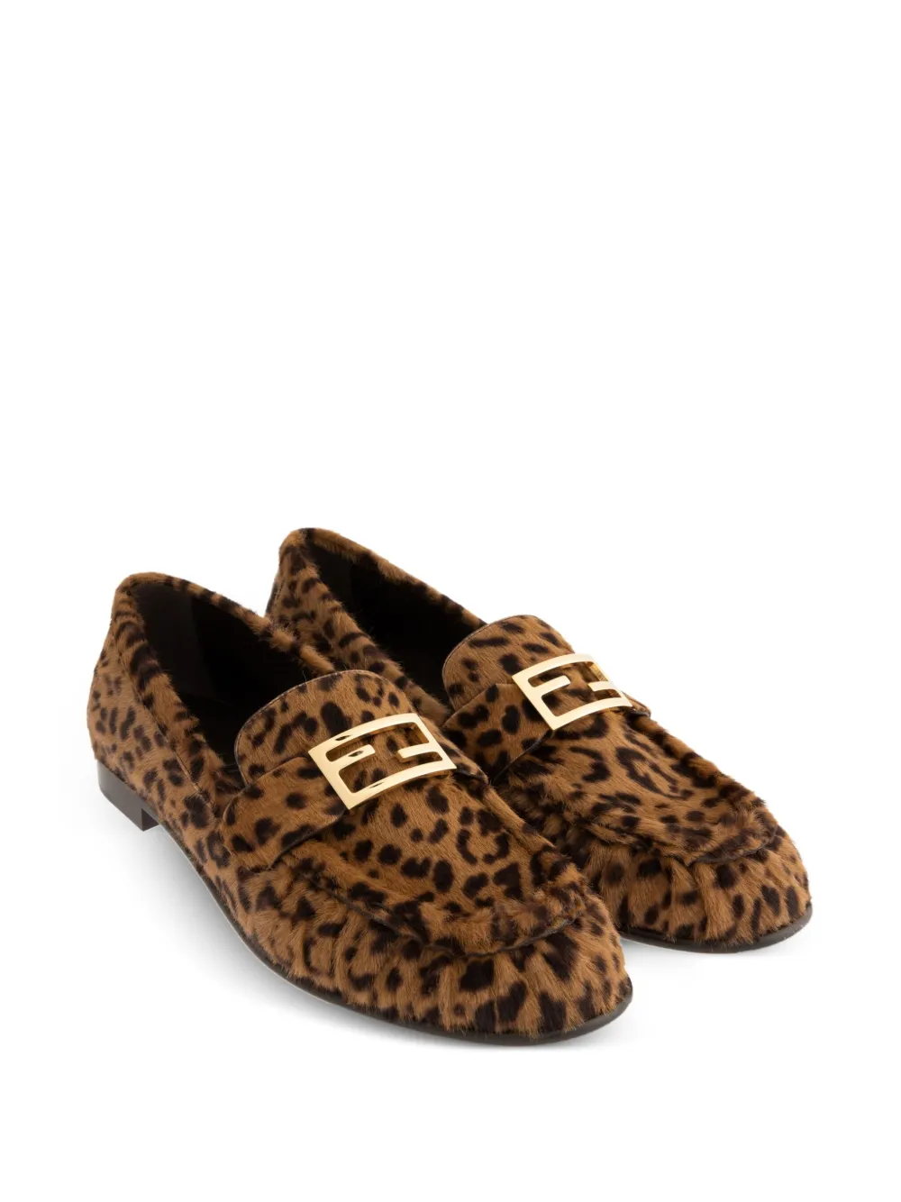 FENDI Baguette leopard buckle loafers | Image 2