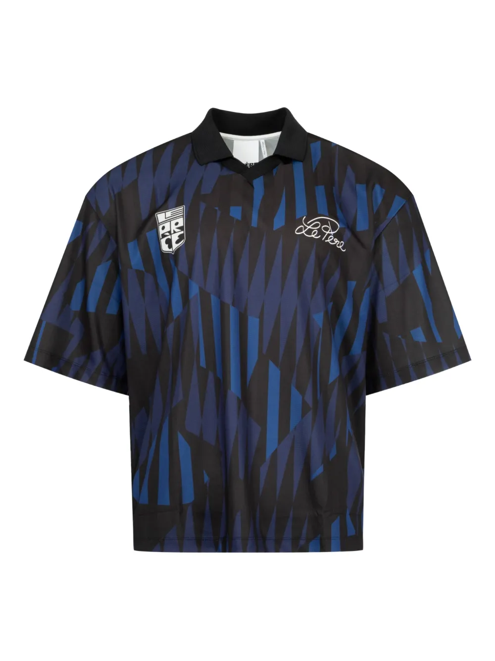 Le Pere pattern logo-detail jersey | Blue | Image 1