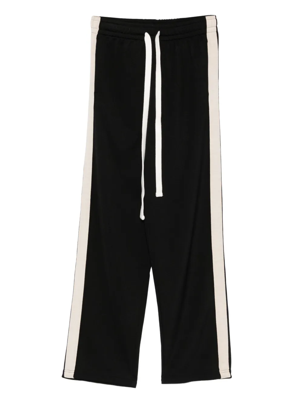COLE BUXTON stripe drawstring trousers | Black | Image 1
