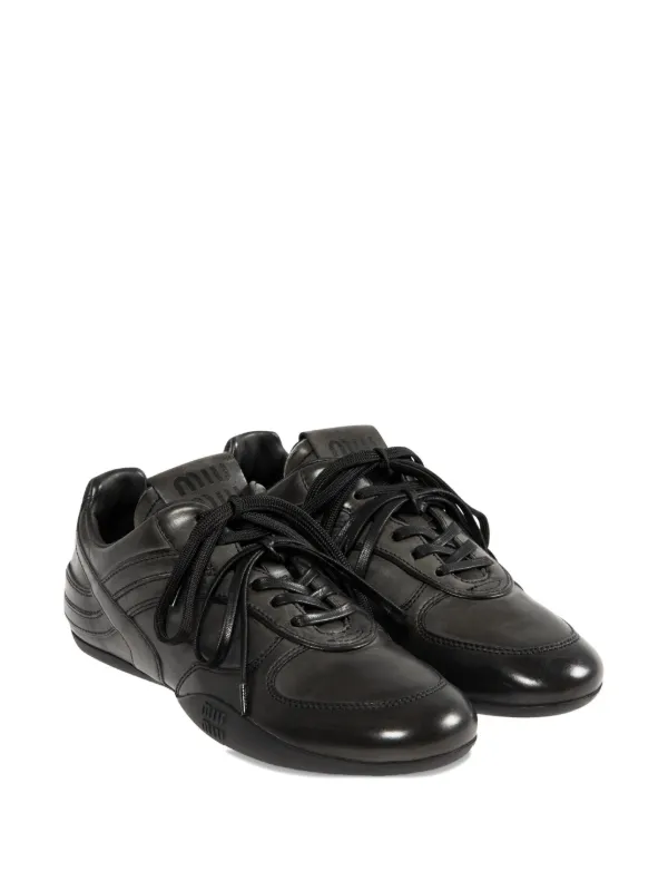 Miu Miu lace-up Sneakers | Black | FARFETCH