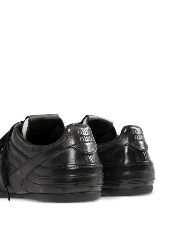 Miu Miu lace-up Sneakers | Black | FARFETCH