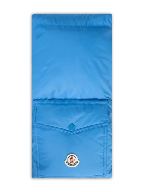 Moncler logo-patch scarf