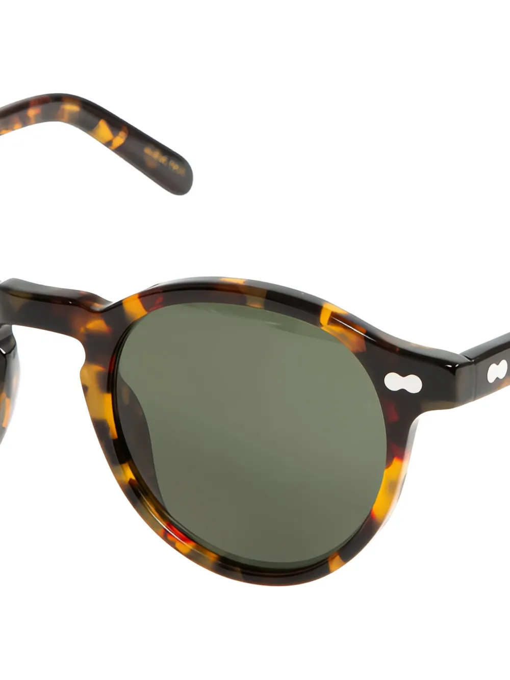Moscot Miltzen zonnebril met rond montuur - Bruin