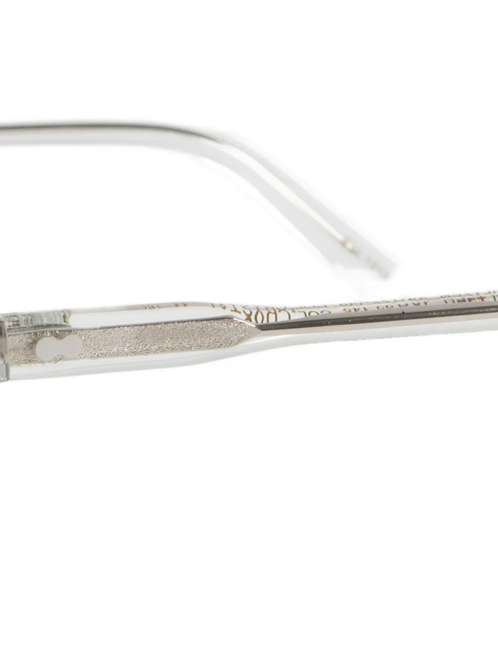 Moscot Miltzen zonnebril met rond montuur - Wit