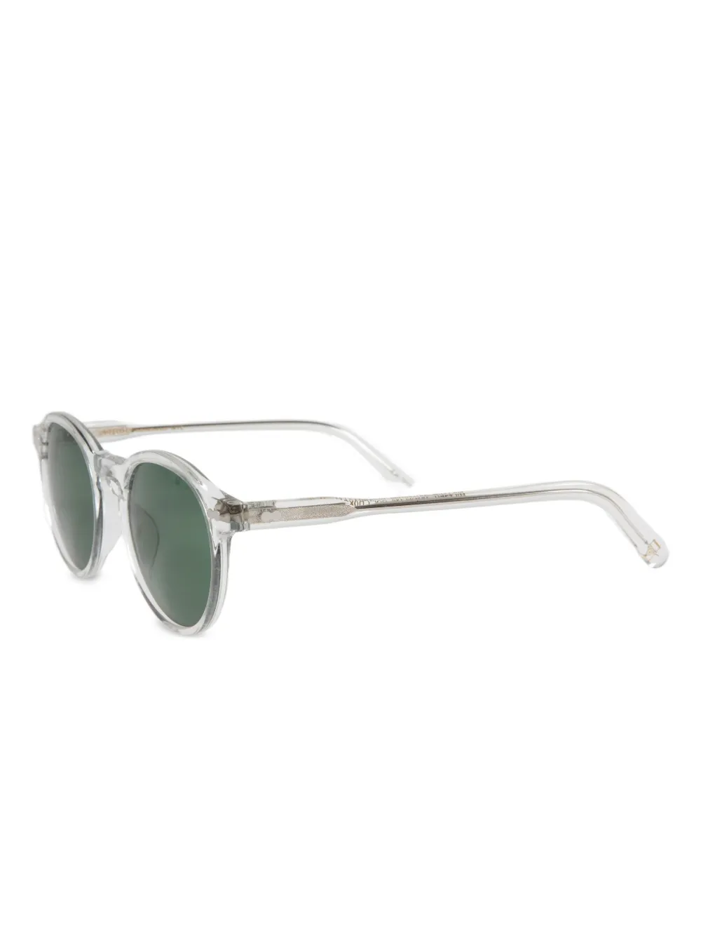 Moscot Miltzen round-rame sunglasses | White | Image 1