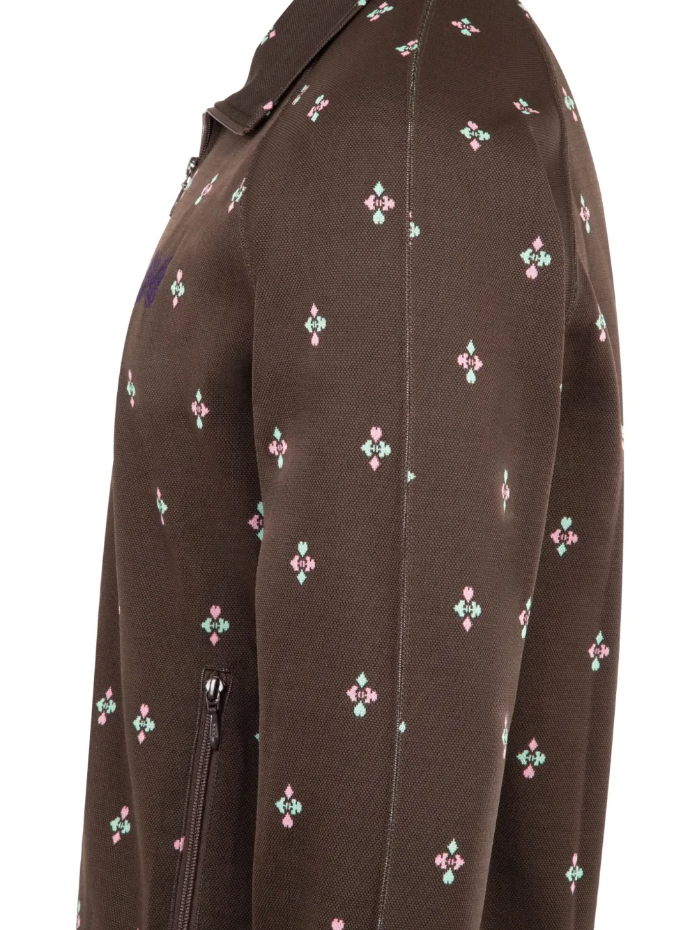 Needles Sweater met patroon - Bruin