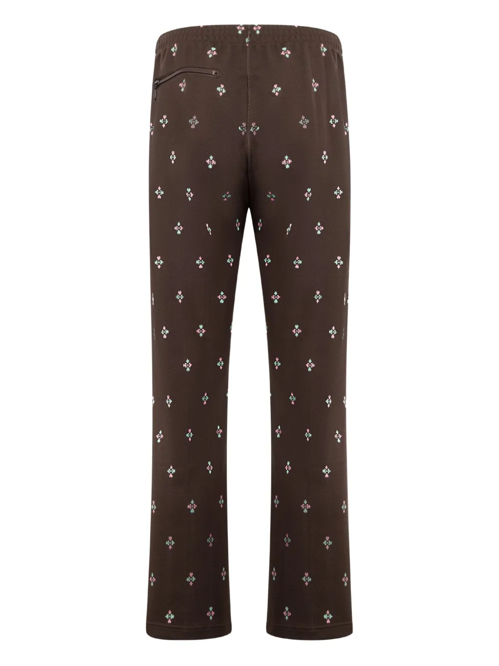Needles jacquard-pattern track pants - Bruin