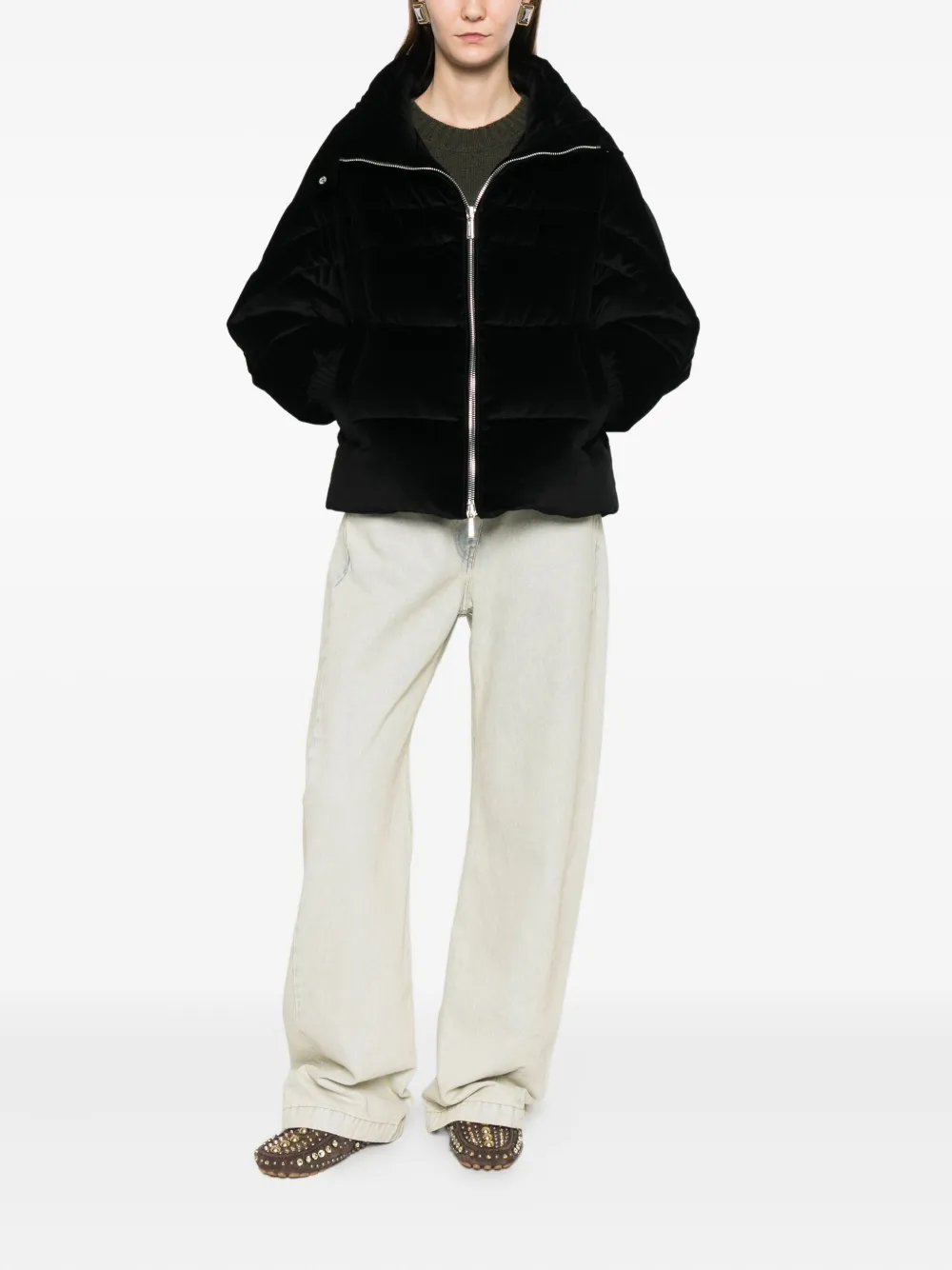 Moorer zip-fastening jacket | Down Jackets | Image 2
