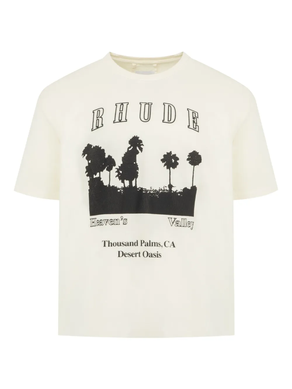 RHUDE graphic-print T-shirt | Neutrals | Image 1