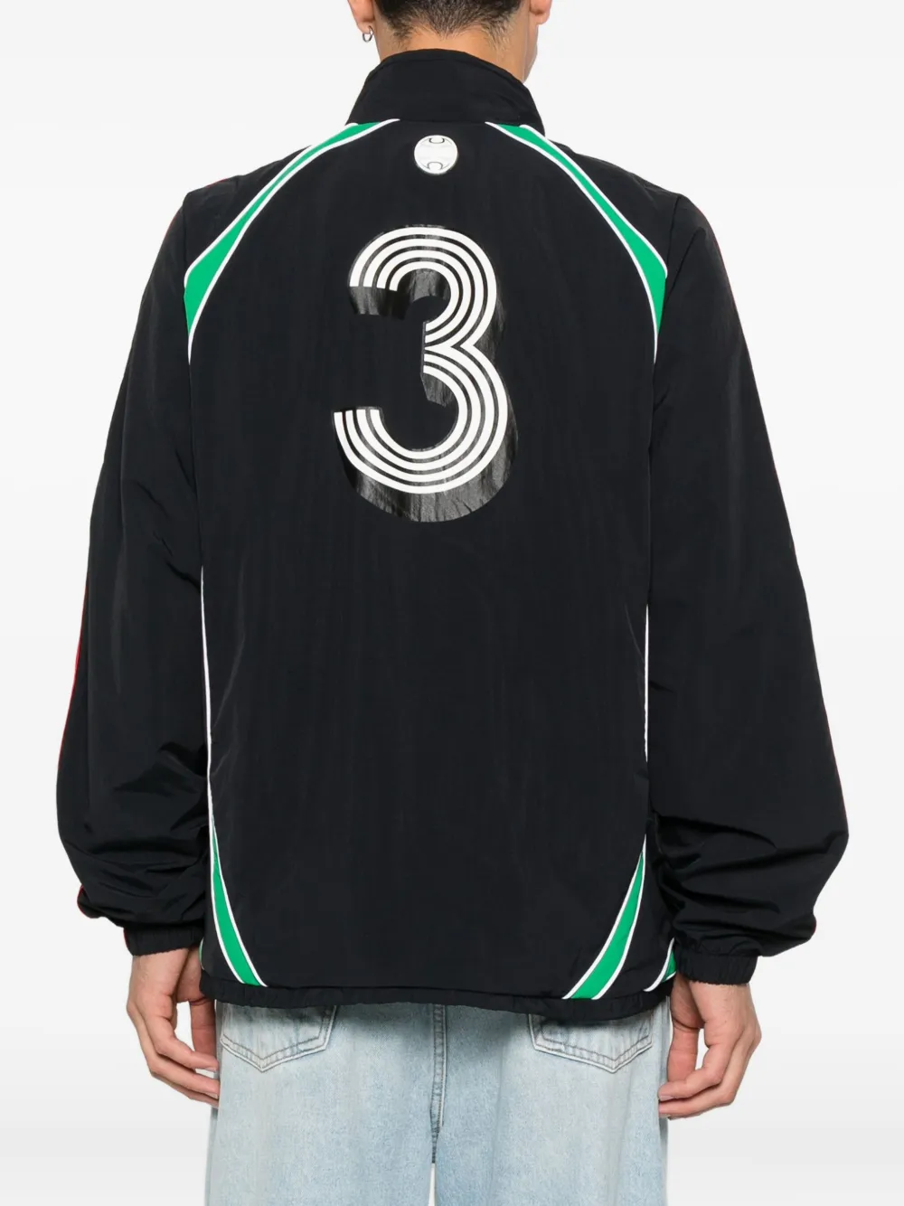 adidas Teamgeist gestreept jack Zwart