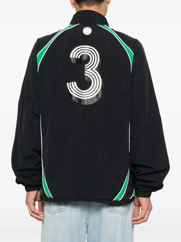 Adidas Teamgeist Striped Jacket | Black | FARFETCH