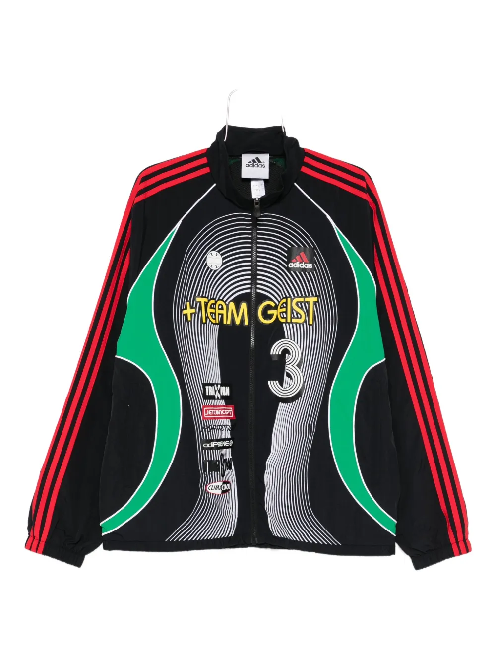 adidas Teamgeist striped jacket - Nero