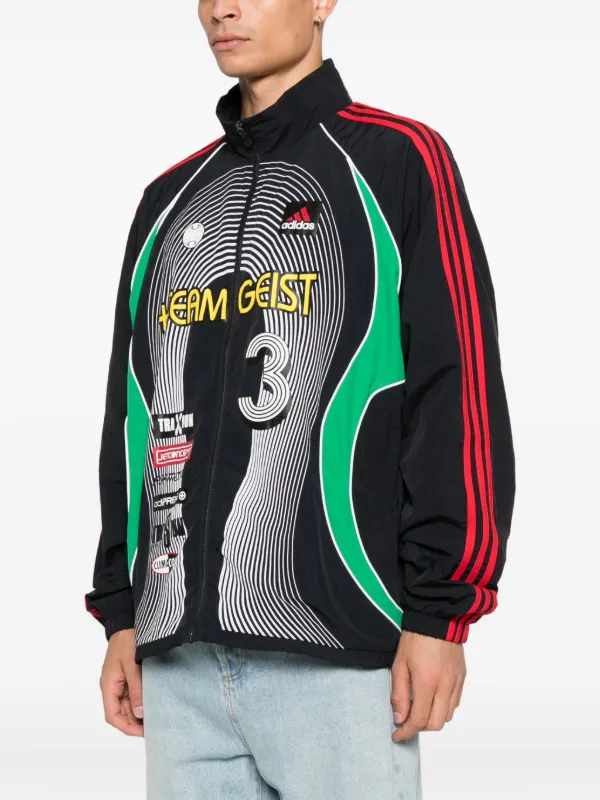 Adidas Teamgeist Striped Jacket | Black | FARFETCH Adidas Teamgeist Striped Jacket | Black | FARFETCH