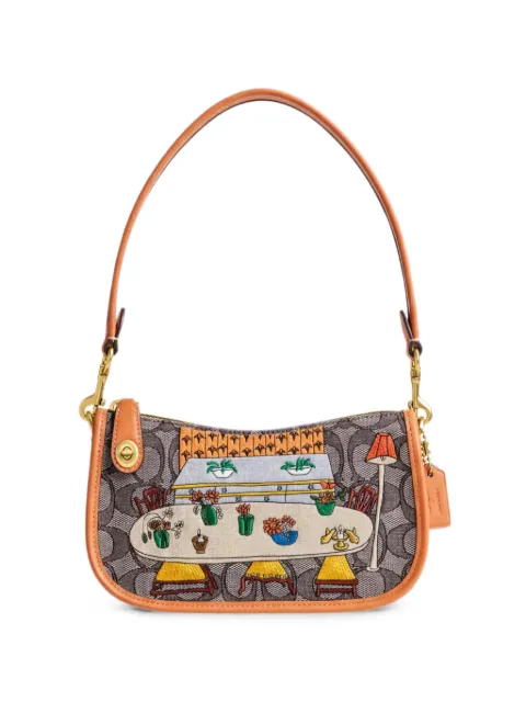 Coach x Observed By Us Swinger embroidered shoulder bag
