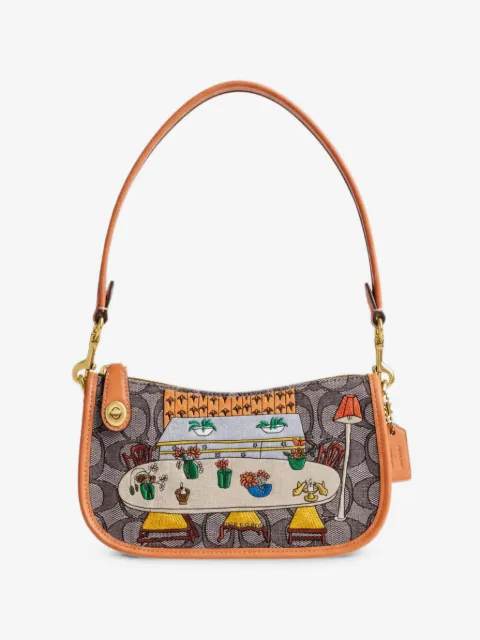 Coach x Observed By Us Swinger embroidered shoulder bag