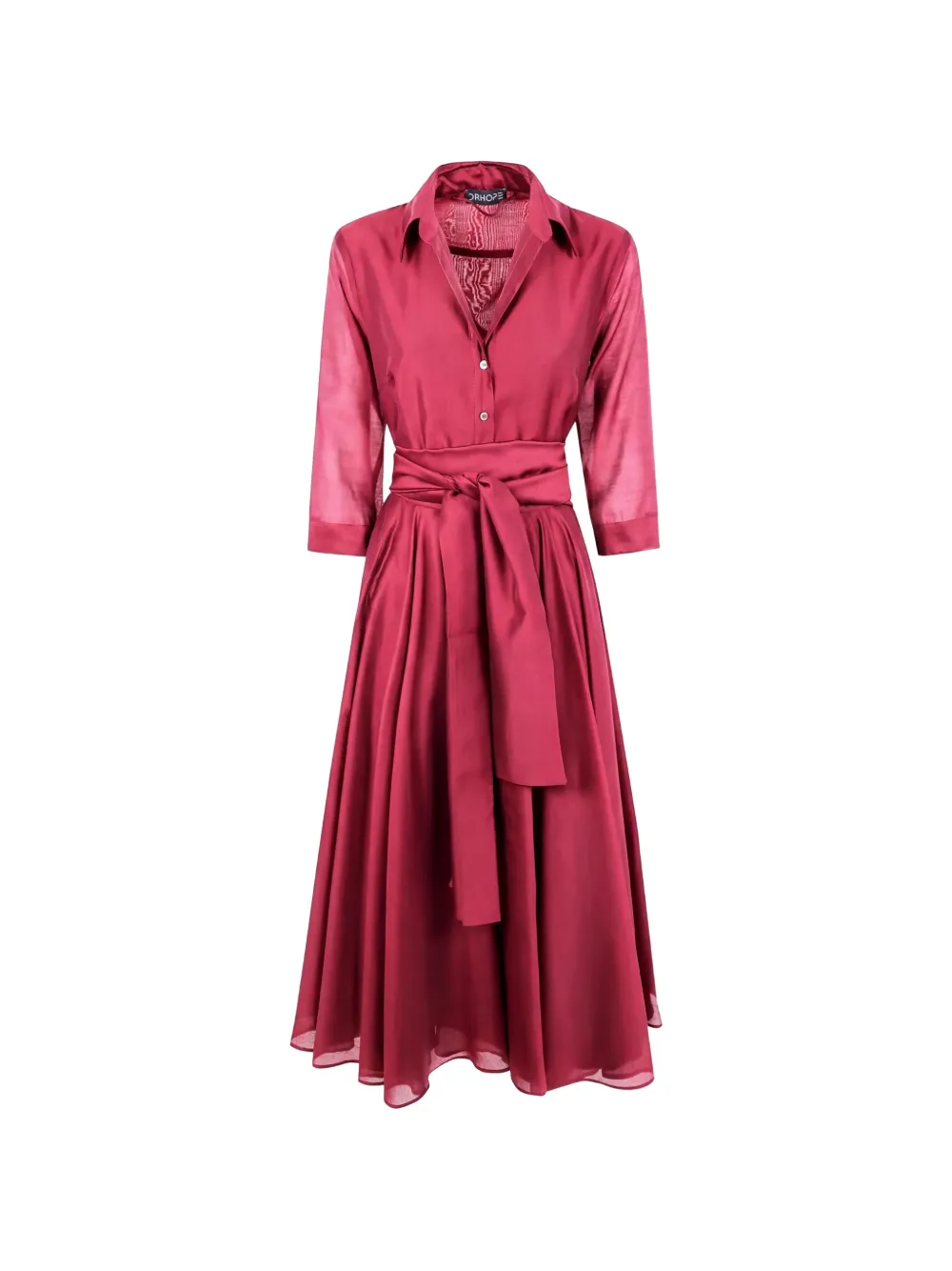 Rundholz Black Label tie-waist shirt dress - Rot