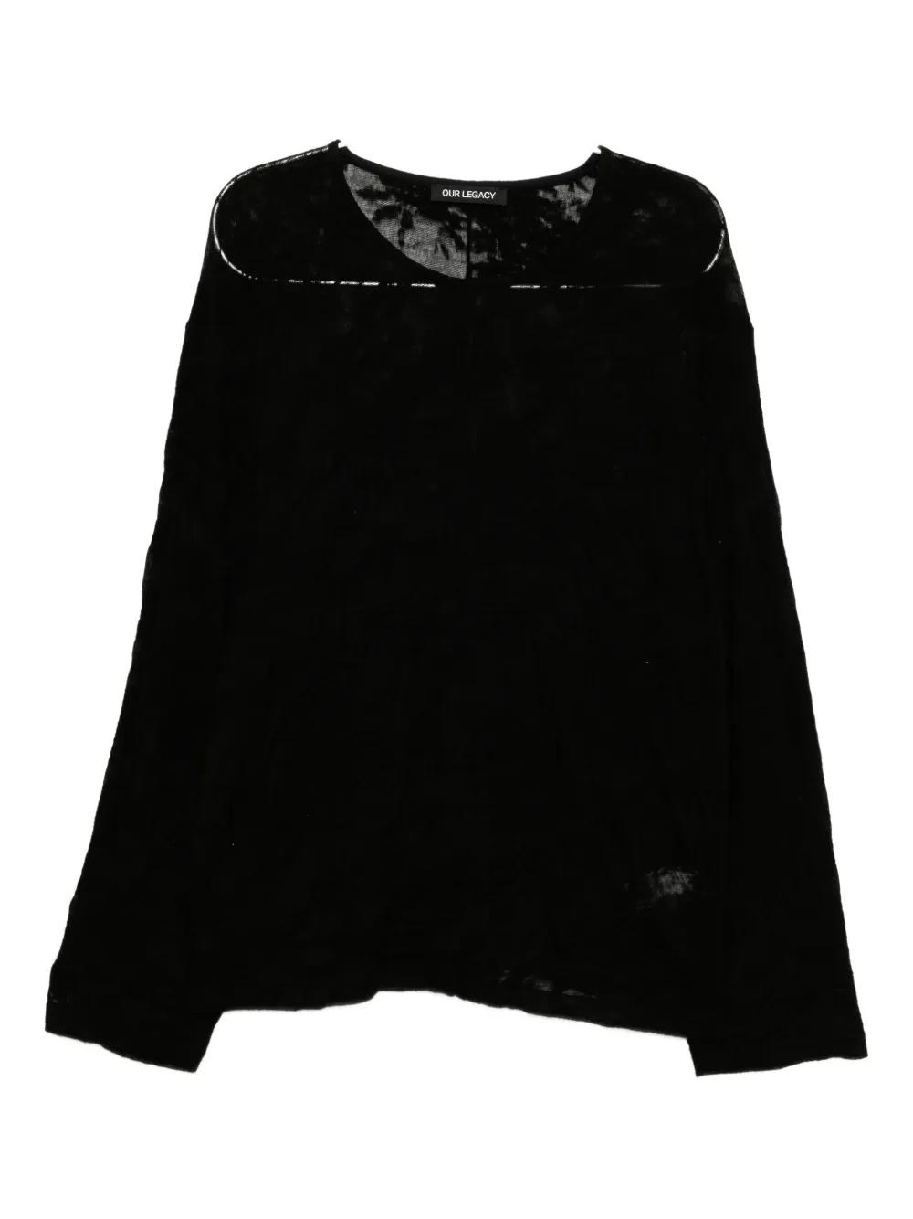 OUR LEGACY U-neck top | negro | Image 1